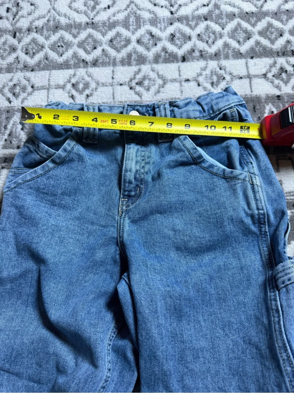 Old Navy Vintage 90s Baggy Carpenter Denim Jeans Boys Painters Pants Size 10